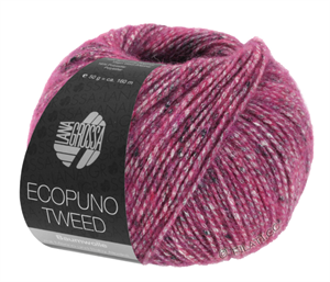 Ecopuno tweed bomuld / wool - smuk magnolia med farvenister